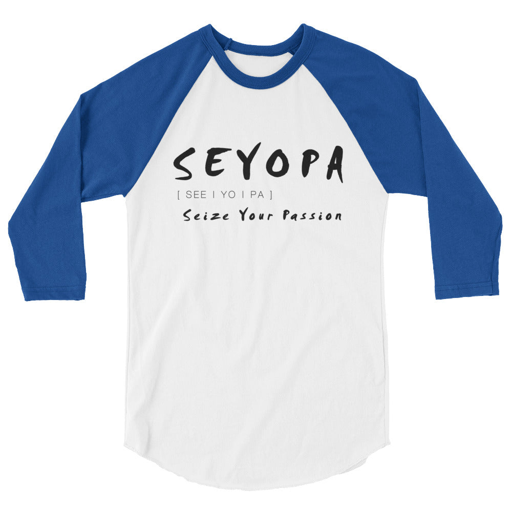 Seyopa Definition Unisex 3/4 Sleeve Raglan Shirt