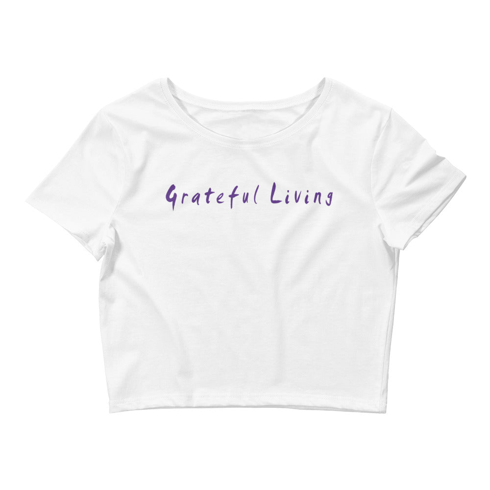 Grateful Living Women’s Crop Tee