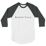 Grateful Living 3/4 Sleeve Raglan T-Shirt