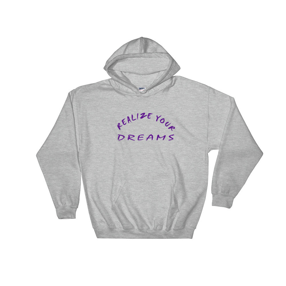 Realize Your Dreams Rounded Hooded Sweatshirt