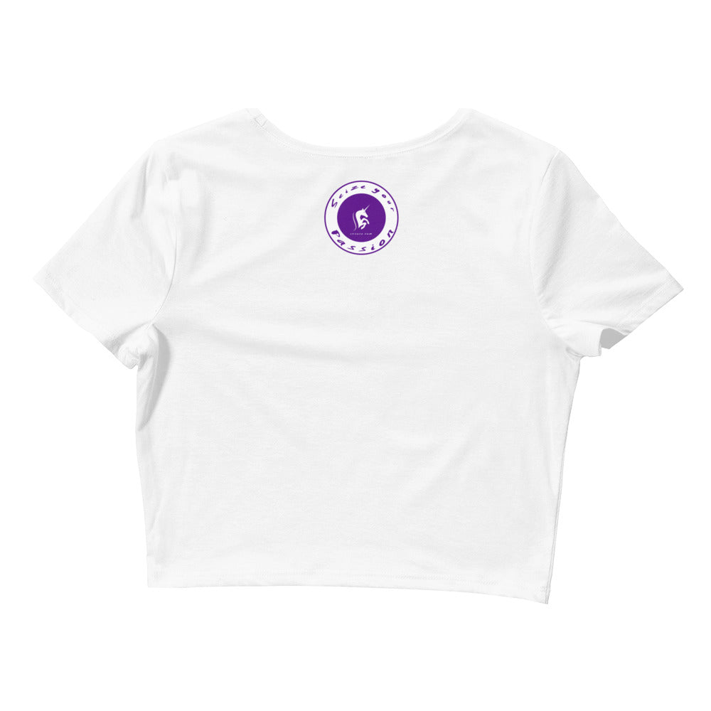 Seize Your Passion Unicorn Women’s Crop Tee