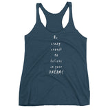 Be Crazy Enough Women's Racerback Tank