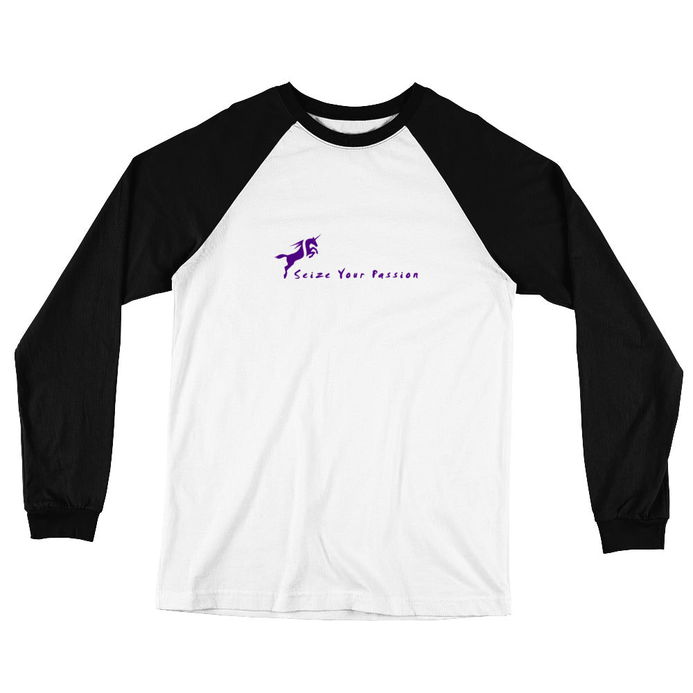 Seize Your Passion Unicorn Unisex Long Sleeve Baseball T-Shirt