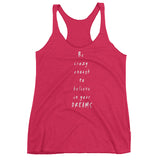 Be Crazy Enough Women's Racerback Tank