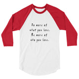 Unisex 3/4 Sleeve Raglan Shirt
