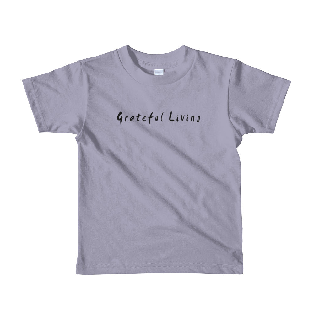 Grateful Living Short Sleeve Kids T-Shirt