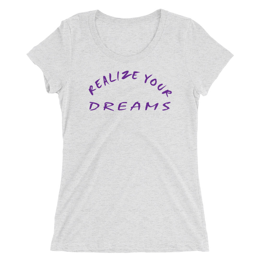 Realize Your Dreams Rounded Women's Short Sleeve T-Shirt