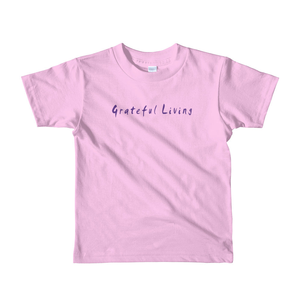 Grateful Living Short Sleeve Kids T-Shirt