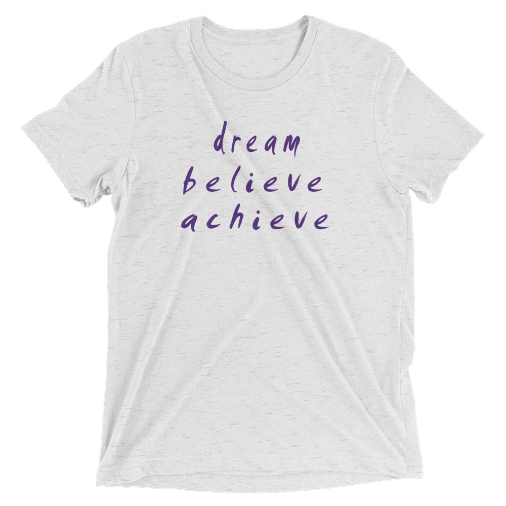 Dream Believe Achieve Short Sleeve Kids T-Shirt