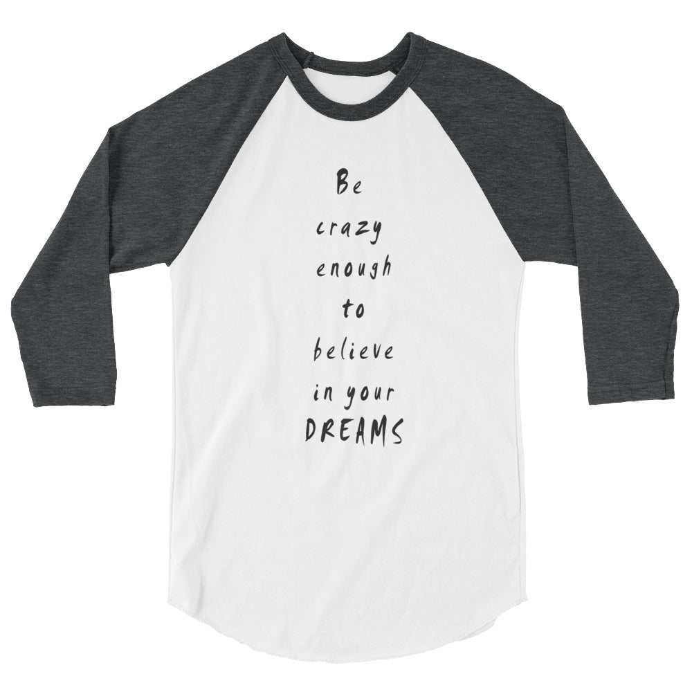 Unisex 3/4 Sleeve Raglan Shirt