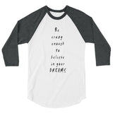 Unisex 3/4 Sleeve Raglan Shirt
